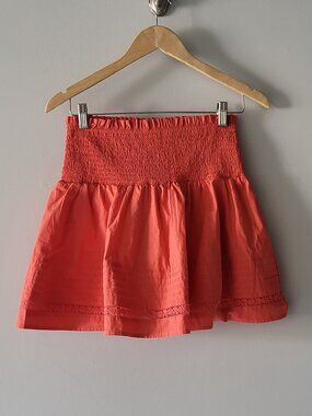 American Eagle High-Waisted Orange Mini Skirt  Size Medium
